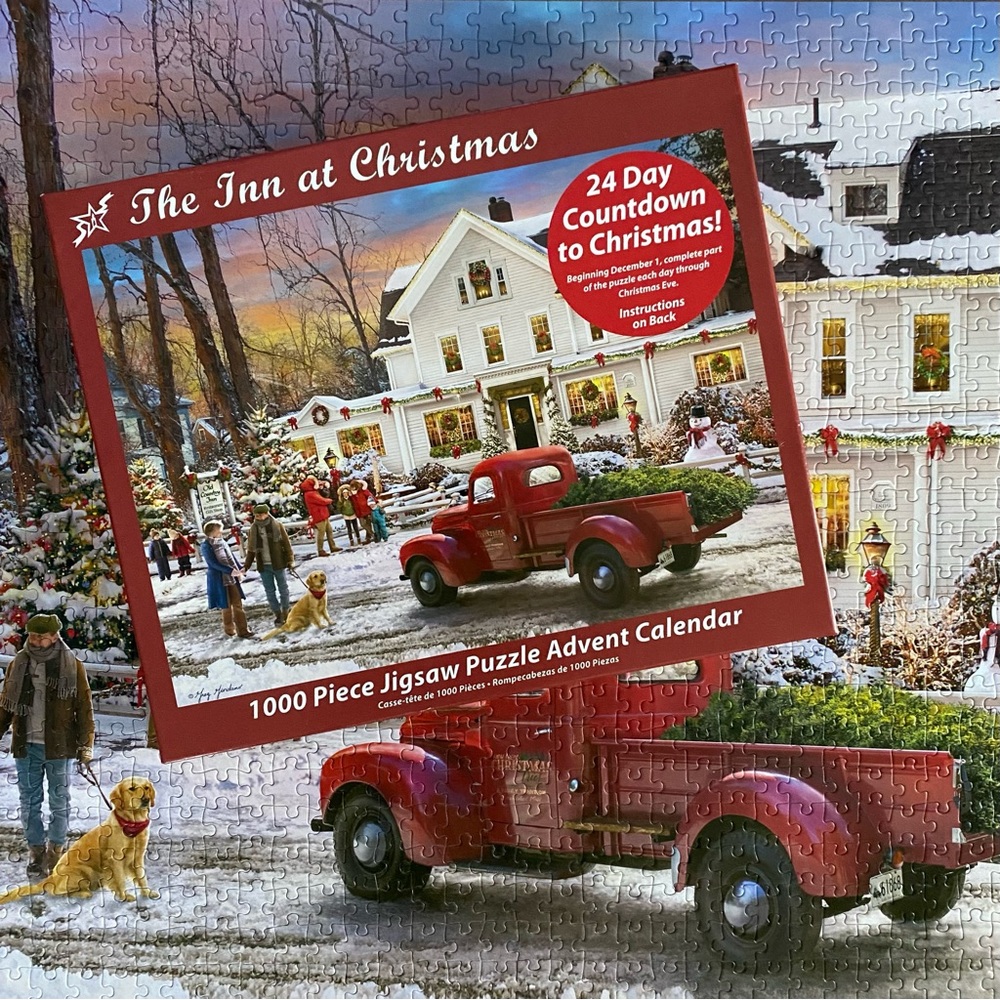 Christmas Advent Calendar Jigsaw Puzzle 1000 Piece Complete